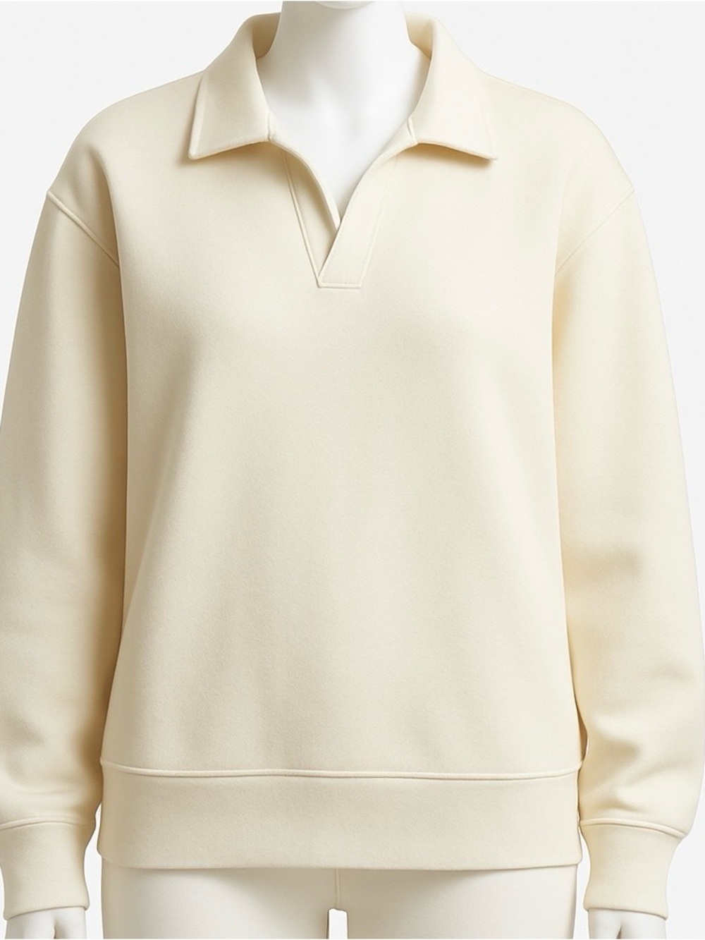All in Motion XXL Cream Pullover Sweatshirt Women Relaxed Fit Soft Athleisure